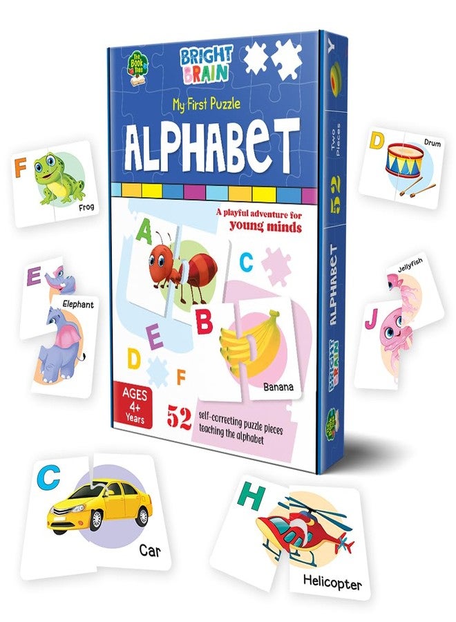 The Book Tree Alphabet Puzzle - 52 Piece Jigsaw Puzzle for Preschoolers, Educational Toy for Learning ABC and Letters, Gifts for Kids Ages 3 to 6 by Majestic Book Club - Image 1